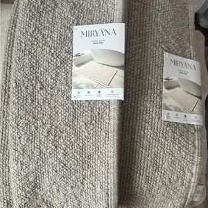 Miryana Organic Cotton Bath Mat - Taupe